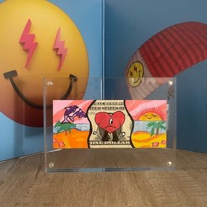 Bad Bunny dollar artwork frame